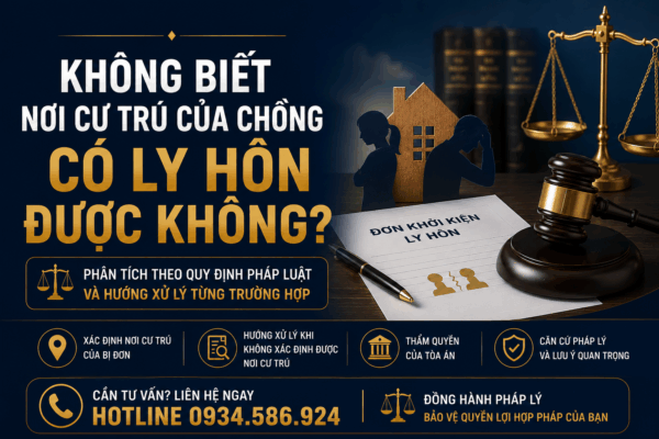 Không biết nơi cư trú của chồng có ly hôn được không?