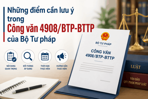 Những điểm cần lưu ý trong Công văn 4908/BTP-BTTP của Bộ Tư pháp